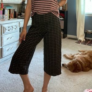 J.Jill plaid cropped wide legs